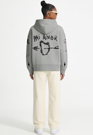 Hoodie Boxy "Tattoo Mi Amor"