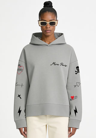 Hoodie Boxy "Tattoo Mi Amor"