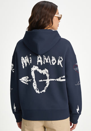 Hoodie Boxy "Tattoo Mi Amor"