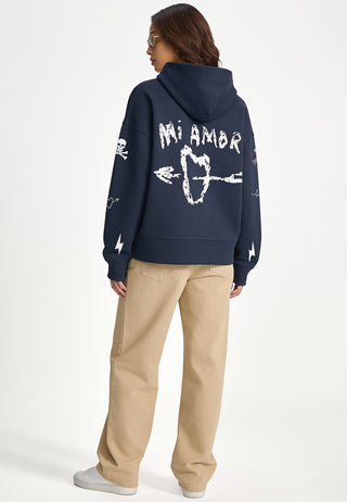 Hoodie Boxy "Tattoo Mi Amor"