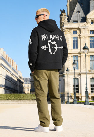 Hoodie Boxy "Tattoo Mi Amor"