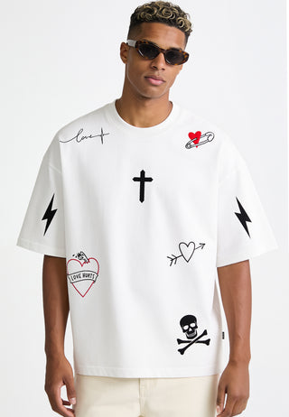 T-shirt Boxy "Tattoo Mi Amor"