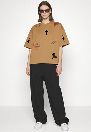 T-shirt Boxy "Tattoo Mi Amor"