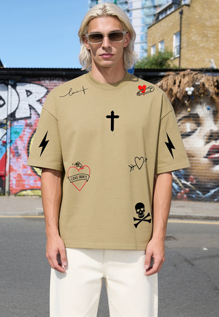 T-shirt Boxy "Tattoo Mi Amor"