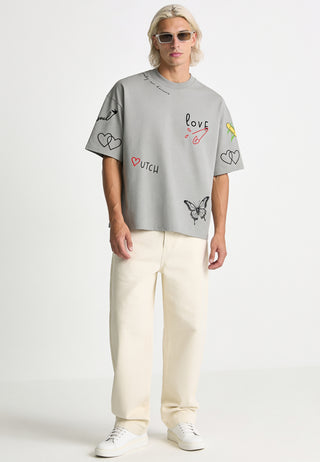 T-shirt Boxy "Tattoo Sweet"