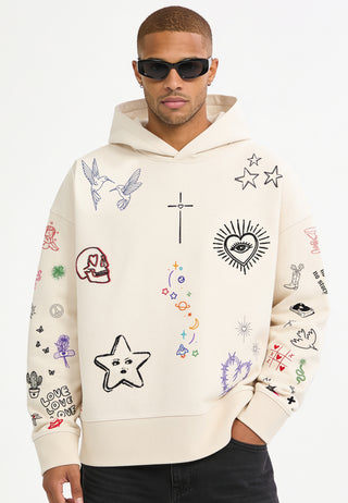 Hoodie Boxy "Flash Tattoo 1"