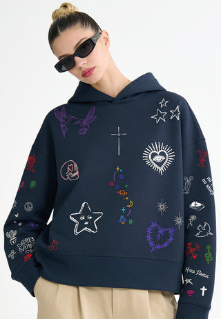 Hoodie Boxy "Flash Tattoo 1"