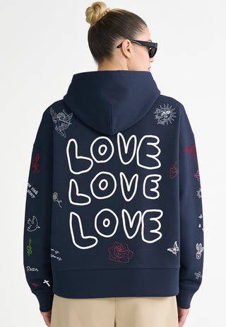 Hoodie Boxy "Flash Tattoo 1"