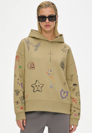 Hoodie Boxy "Flash Tattoo 1"