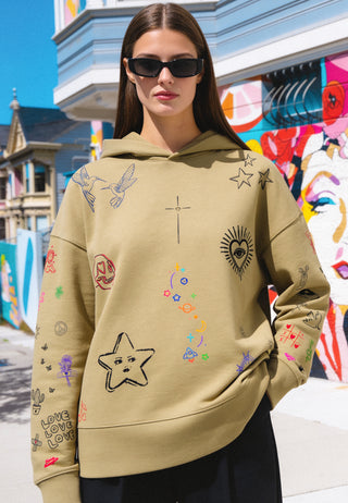 Hoodie Boxy "Flash Tattoo 1"