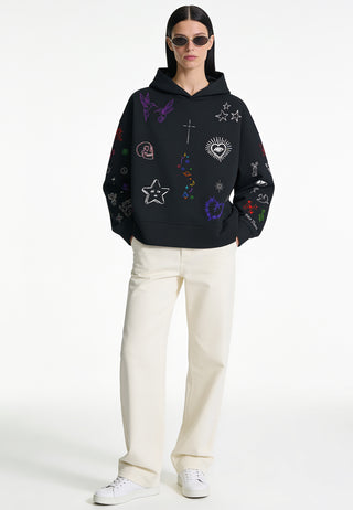 Hoodie Boxy "Flash Tattoo 1"