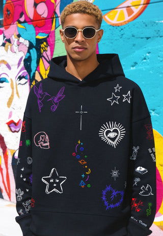 Hoodie Boxy "Flash Tattoo 1"
