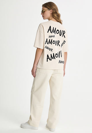 T-shirt Boxy "Amour"