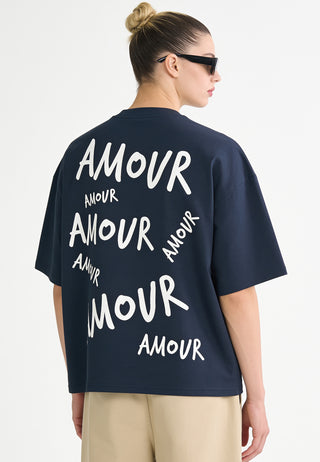 T-shirt Boxy "Amour"
