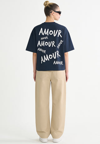 T-shirt Boxy "Amour"