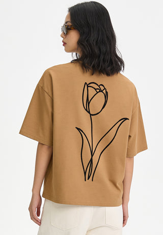 T-shirt Boxy "Fleur"