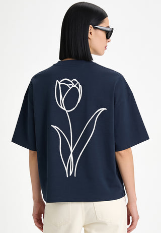T-shirt Boxy "Fleur"