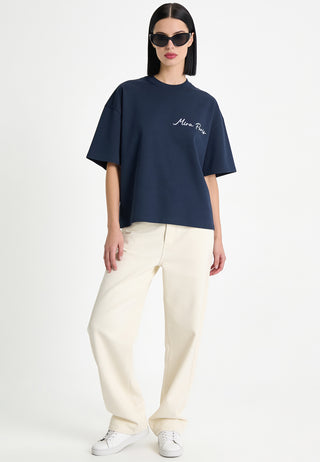 T-shirt Boxy "Fleur"