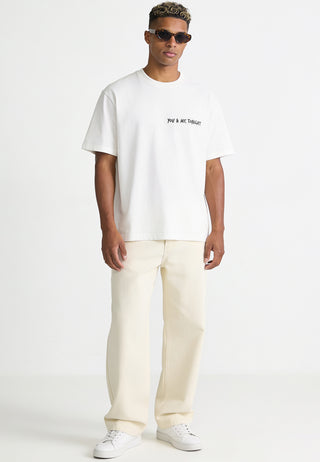 T-shirt Boxy Brodé "You & Me Tonight"