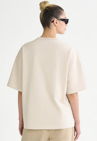 T-shirt Boxy Brodé "You & Me Tonight"