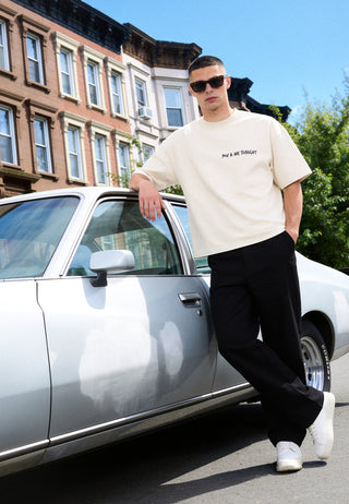 T-shirt Boxy Brodé "You & Me Tonight"