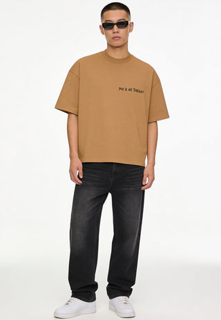 T-shirt Boxy Brodé "You & Me Tonight"
