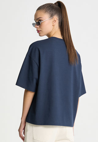 T-shirt Boxy Brodé "You & Me Tonight"
