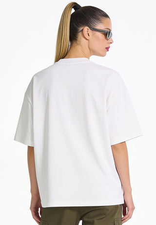 T-shirt Boxy Brodé "I Love You"