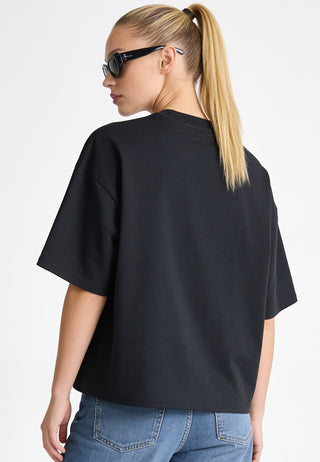 T-shirt Boxy Brodé "I Love You"