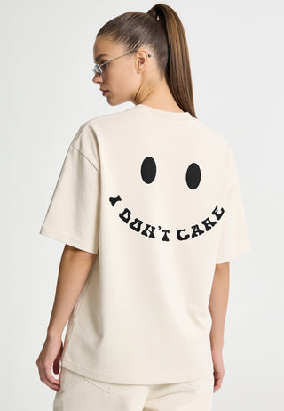 T-shirt Boxy "I Don't Care"
