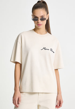 T-shirt Boxy "I Don't Care"