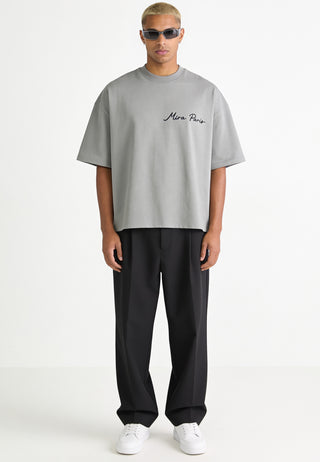 T-shirt Boxy "I Don't Care"