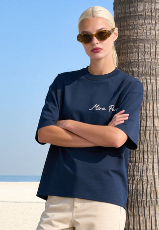 T-shirt Boxy "I Don't Care"
