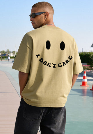 T-shirt Boxy "I Don't Care"