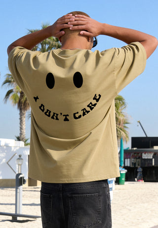 T-shirt Boxy "I Don't Care"