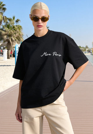 T-shirt Boxy "I Don't Care"