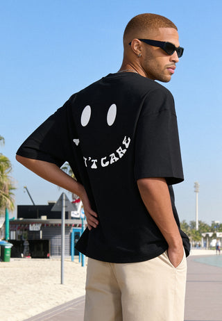 T-shirt Boxy "I Don't Care"