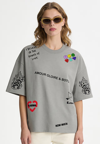T-shirt Boxy "Tattoo Crush"