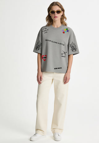 T-shirt Boxy "Tattoo Crush"