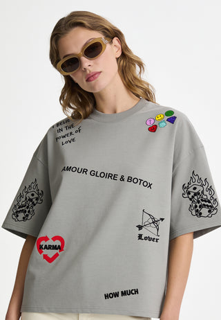 T-shirt Boxy "Tattoo Crush"