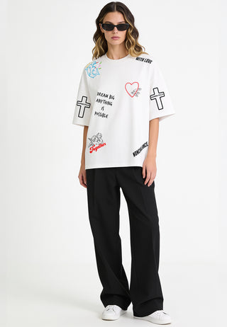 T-shirt Boxy "Tattoo Be Kind"