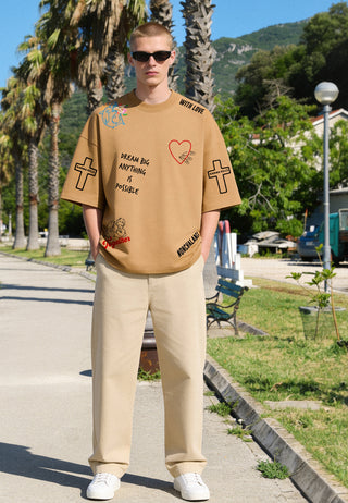 T-shirt Boxy "Tattoo Be Kind"