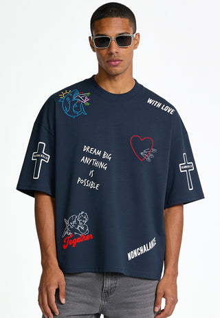T-shirt Boxy "Tattoo Be Kind"