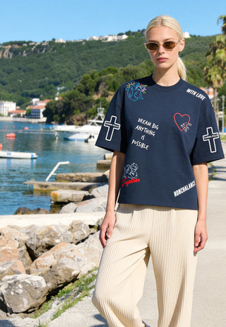 T-shirt Boxy "Tattoo Be Kind"