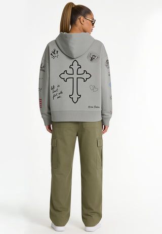 Hoodie Boxy "Flash Tattoo 2"