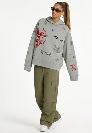 Hoodie Boxy "Flash Tattoo 2"