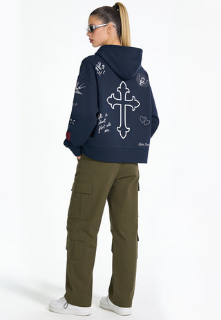 Hoodie Boxy "Flash Tattoo 2"