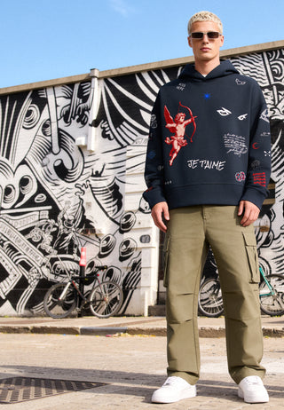 Hoodie Boxy "Flash Tattoo 2"