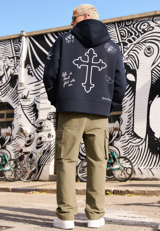 Hoodie Boxy "Flash Tattoo 2"