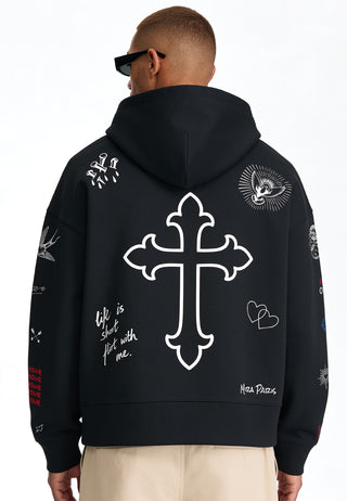 Hoodie Boxy "Flash Tattoo 2"
